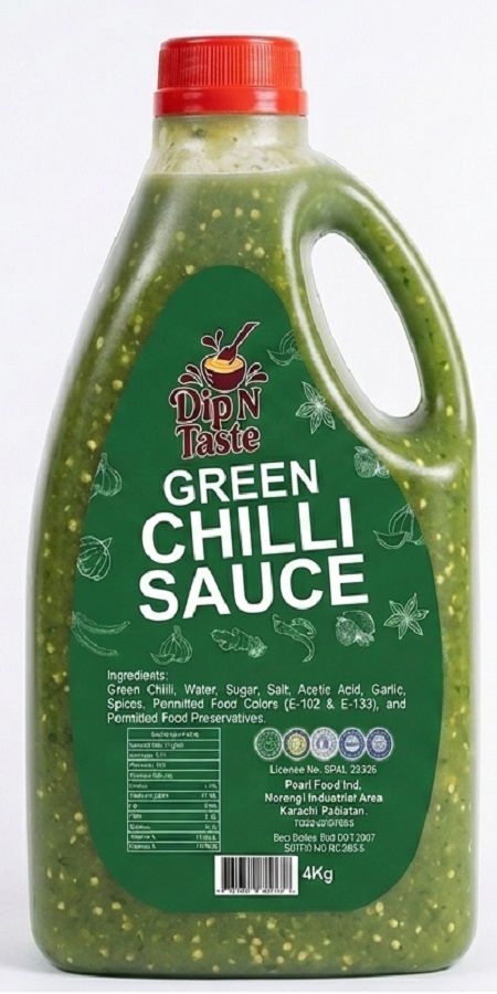Green Chilli Sauce — illustrative packaging